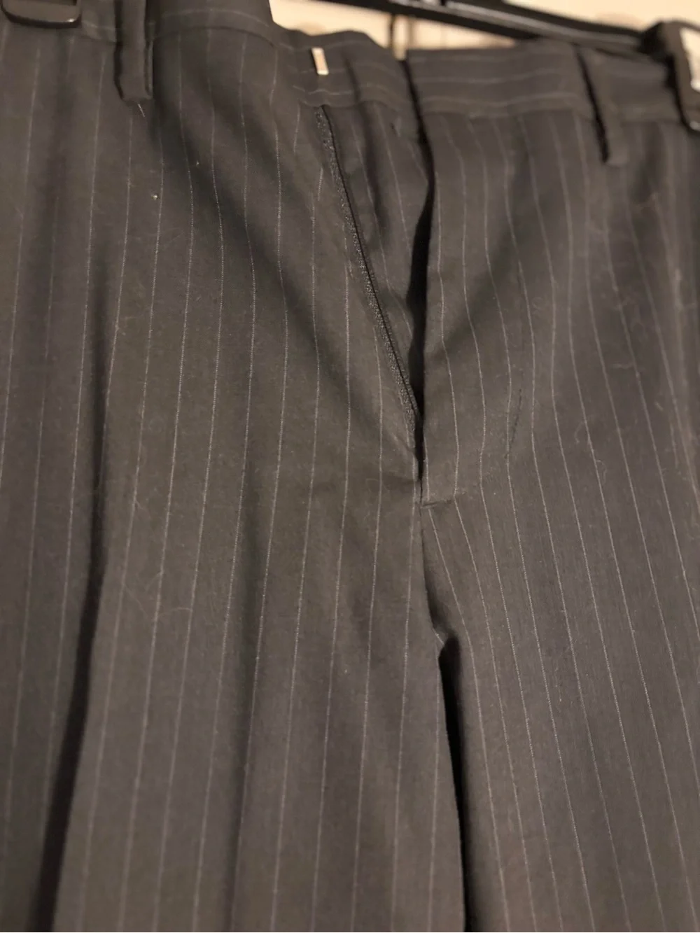 Merona Men's Black Pinstripe Dress Pants